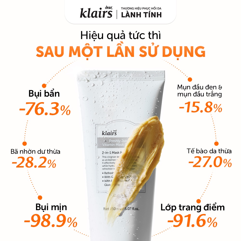 Klairs Freshly Juiced Vitamin Mask Cleanser 150ml